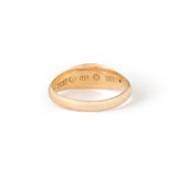 Swedish 1895 Engraved 18k Gold Ring