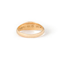 Swedish 1895 Engraved 18k Gold Ring