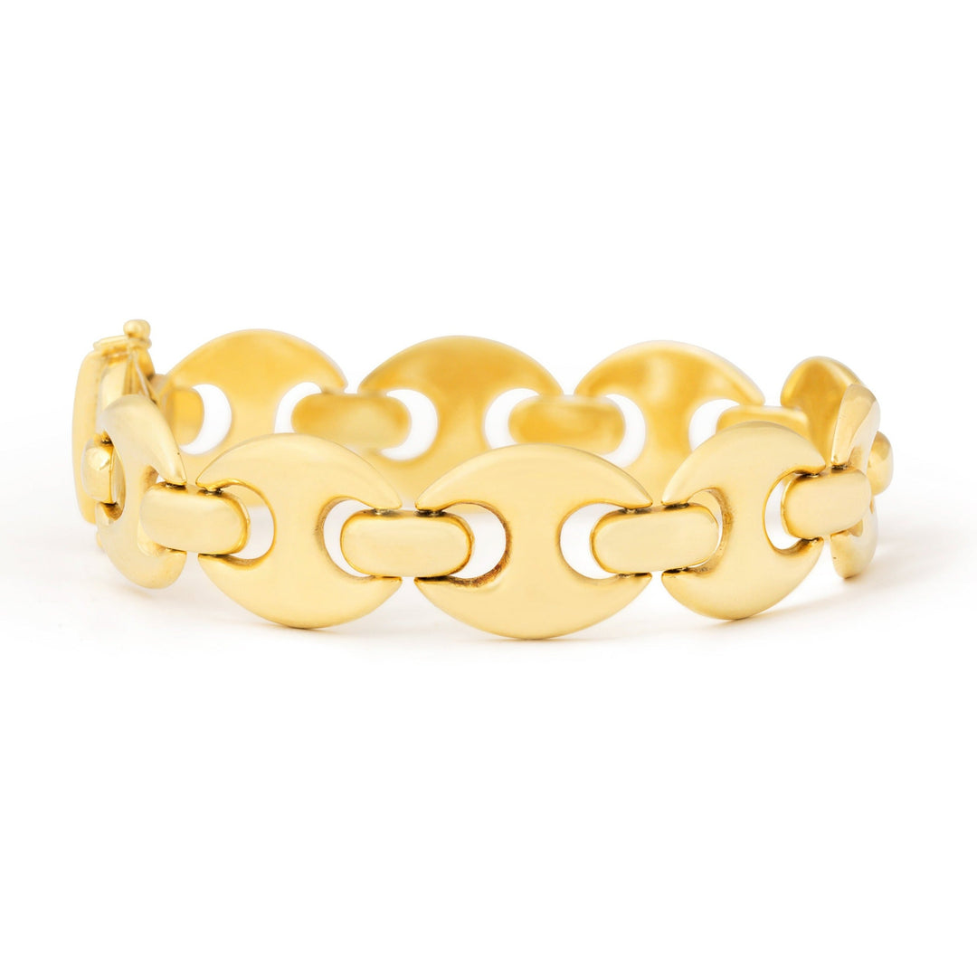 Italian Mariner Link 18k Gold Bracelet