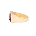 Garnet and 18k Gold Ring