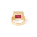 Garnet and 18k Gold Ring