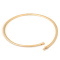 Italian 14k Gold Omega Collar Necklace
