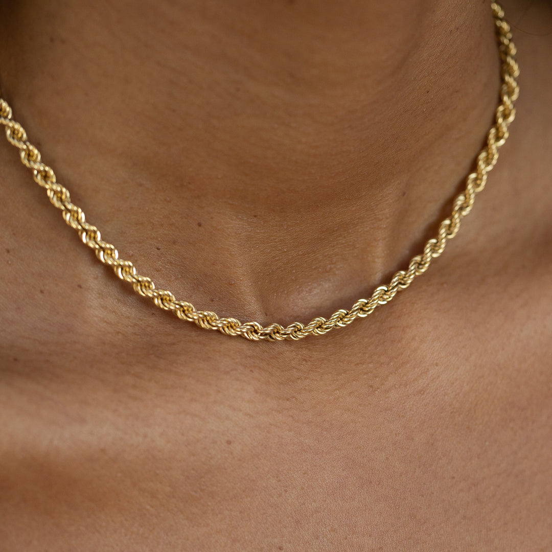 Vintage Roped 14k Gold 15