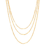 Long 18k Gold 59" Chain Necklace