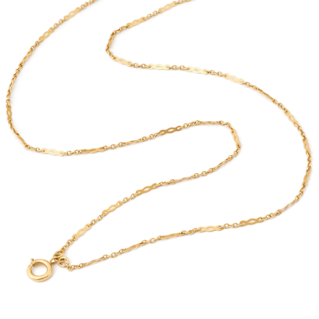 Long 18k Gold 59" Chain Necklace