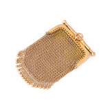 Victorian 9k Gold Mesh Purse Pendant