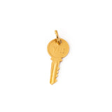 "YALE" Key 18K Gold Charm