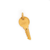 "YALE" Key 18K Gold Charm