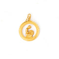 Large Italian 14k Gold Virgo Zodiac Charm