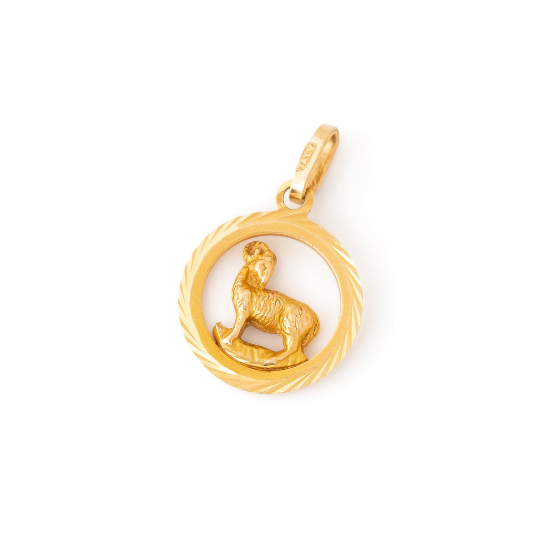 Italian Aries 14K Gold Zodiac Charm
