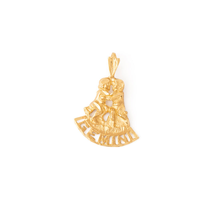 Figural Gemini 14K Gold Zodiac Charm