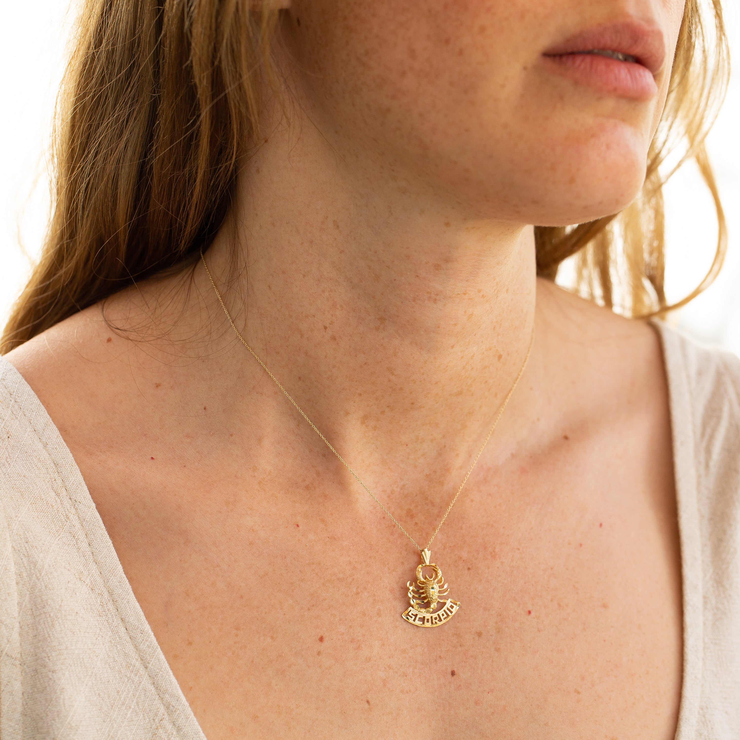 Figural Scorpio 14K Gold Zodiac Charm