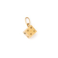 Single Dice 14K Gold Charm