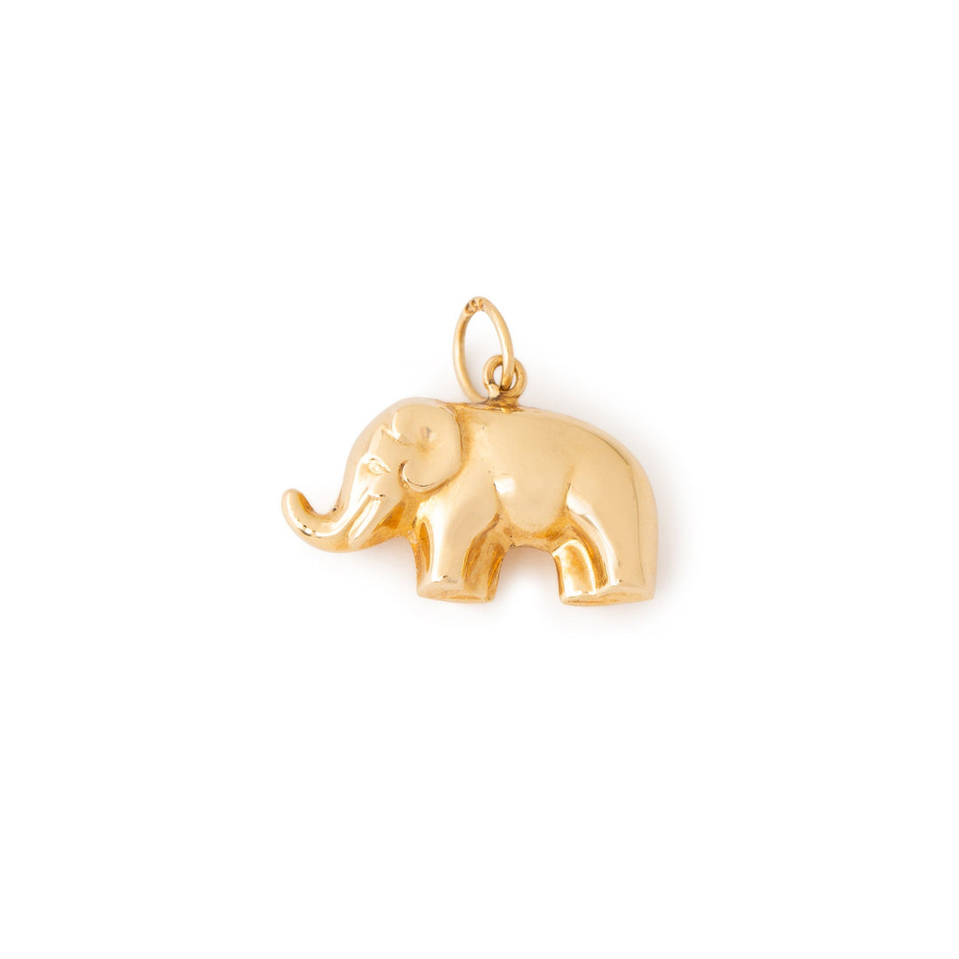 Elephant 14K Gold Charm