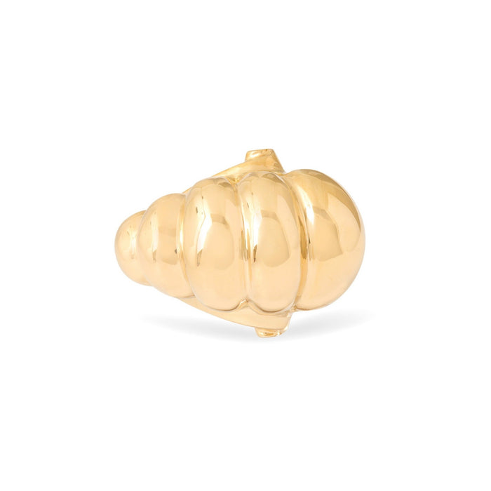 Tapered Dome 14k Gold Ring