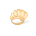 Tapered Dome 14k Gold Ring
