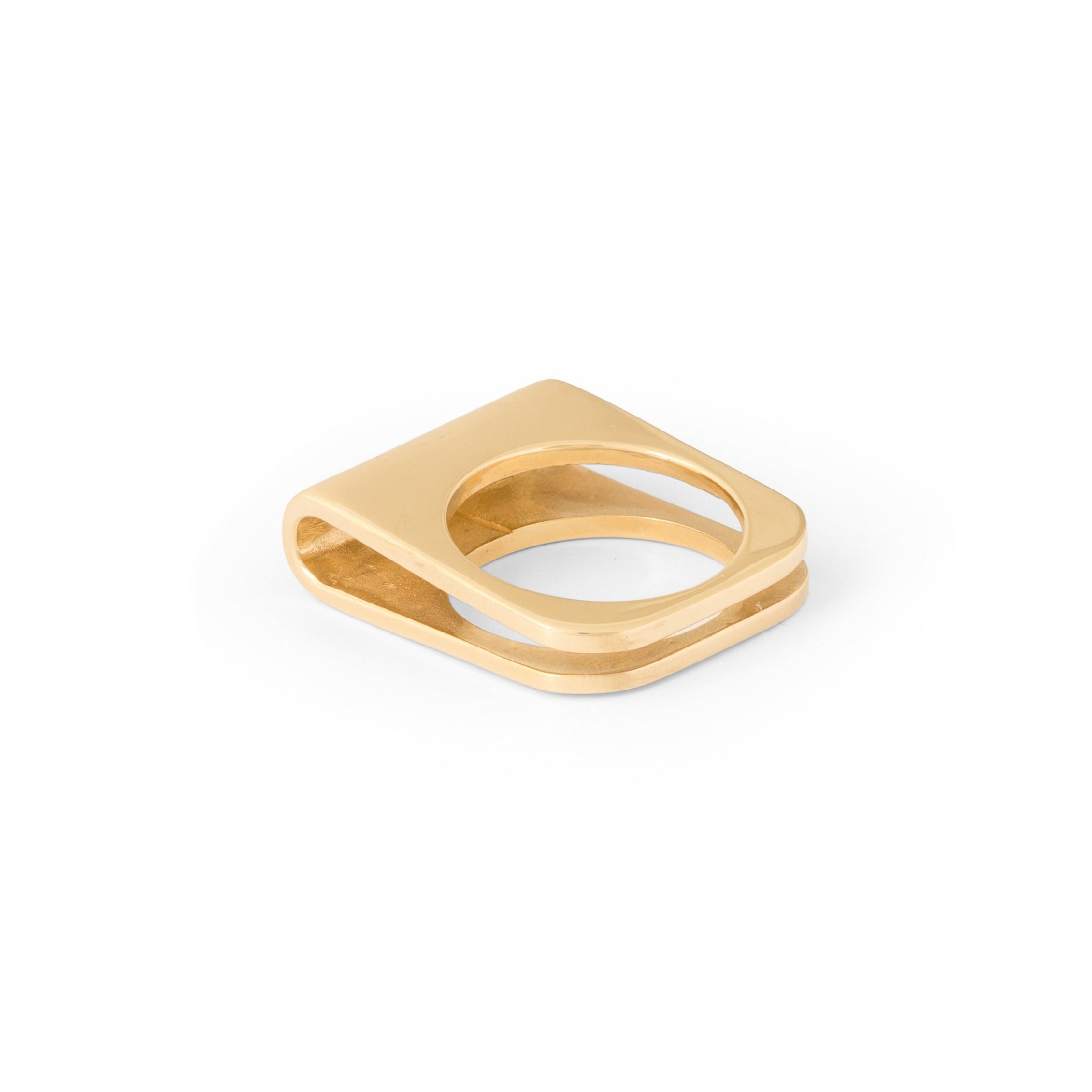 Folded 14k Gold Ring