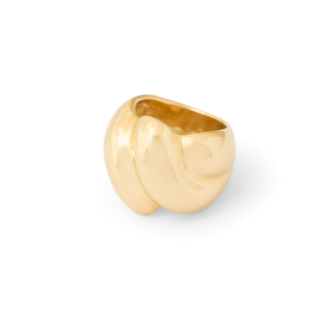 Large Puffy Dome 14k Gold Ring
