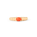 Coral and 14k Gold Ring