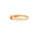Coral and 14k Gold Ring