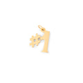 14K Yellow Gold #1 Charm