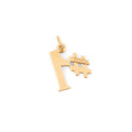 14K Yellow Gold #1 Charm