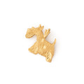 Scottie Dog 14K Gold Flat Charm