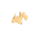 Scottie Dog 14K Gold Flat Charm