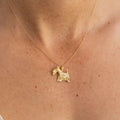 Scottie Dog 14K Gold Flat Charm