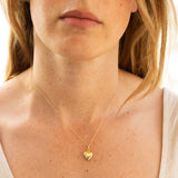 Puffy 14k Gold Heart Charm