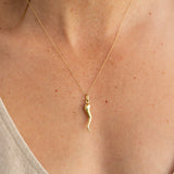 Cornicello 14K Gold Charm
