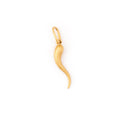 Italian Textured 14K Gold Cornicello Charm