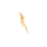 Italian Petite Cornicello 18K Gold Charm