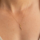 Italian Petite Cornicello 18K Gold Charm