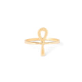 Ankh 14k Gold Ring