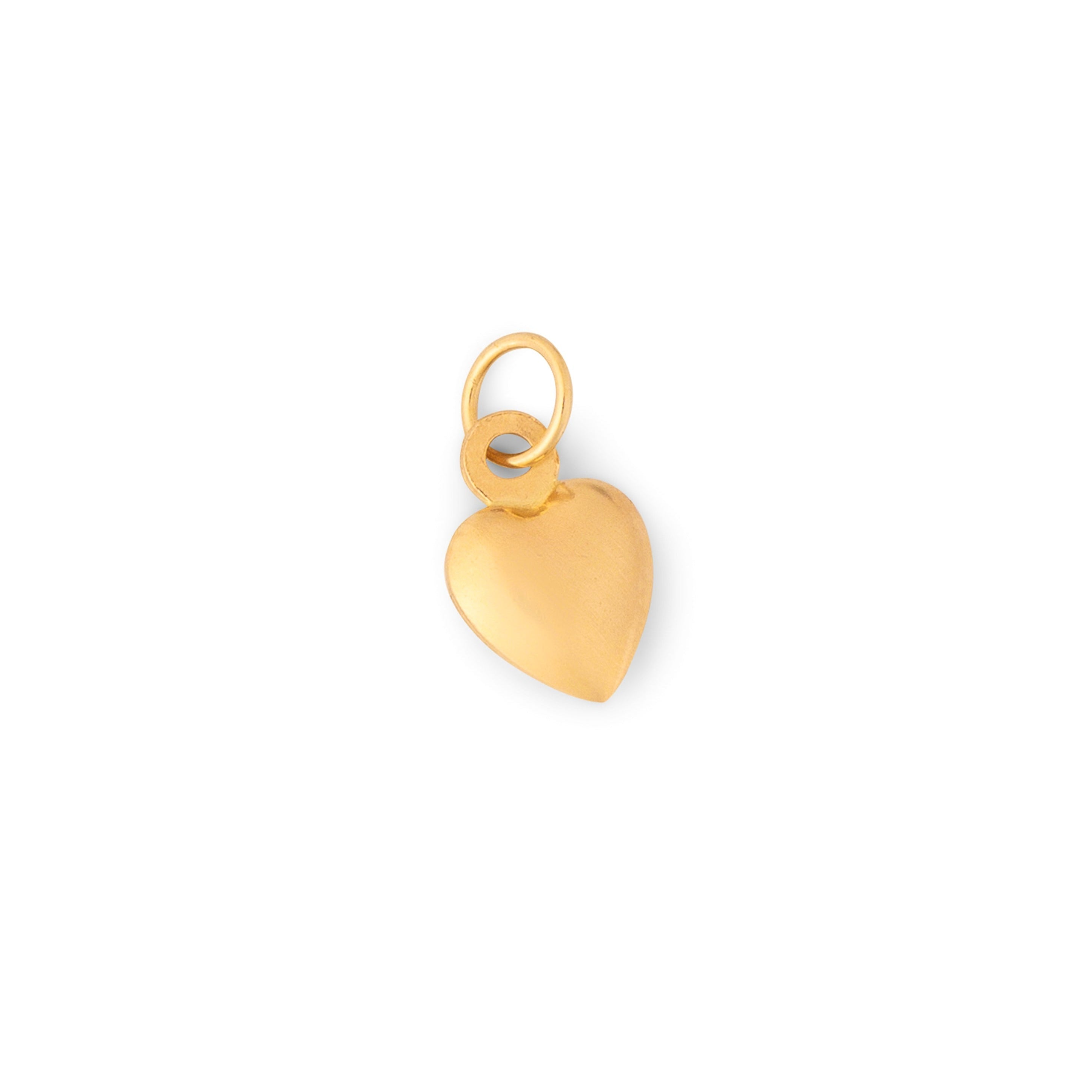 Petite 14k Gold Heart Charm