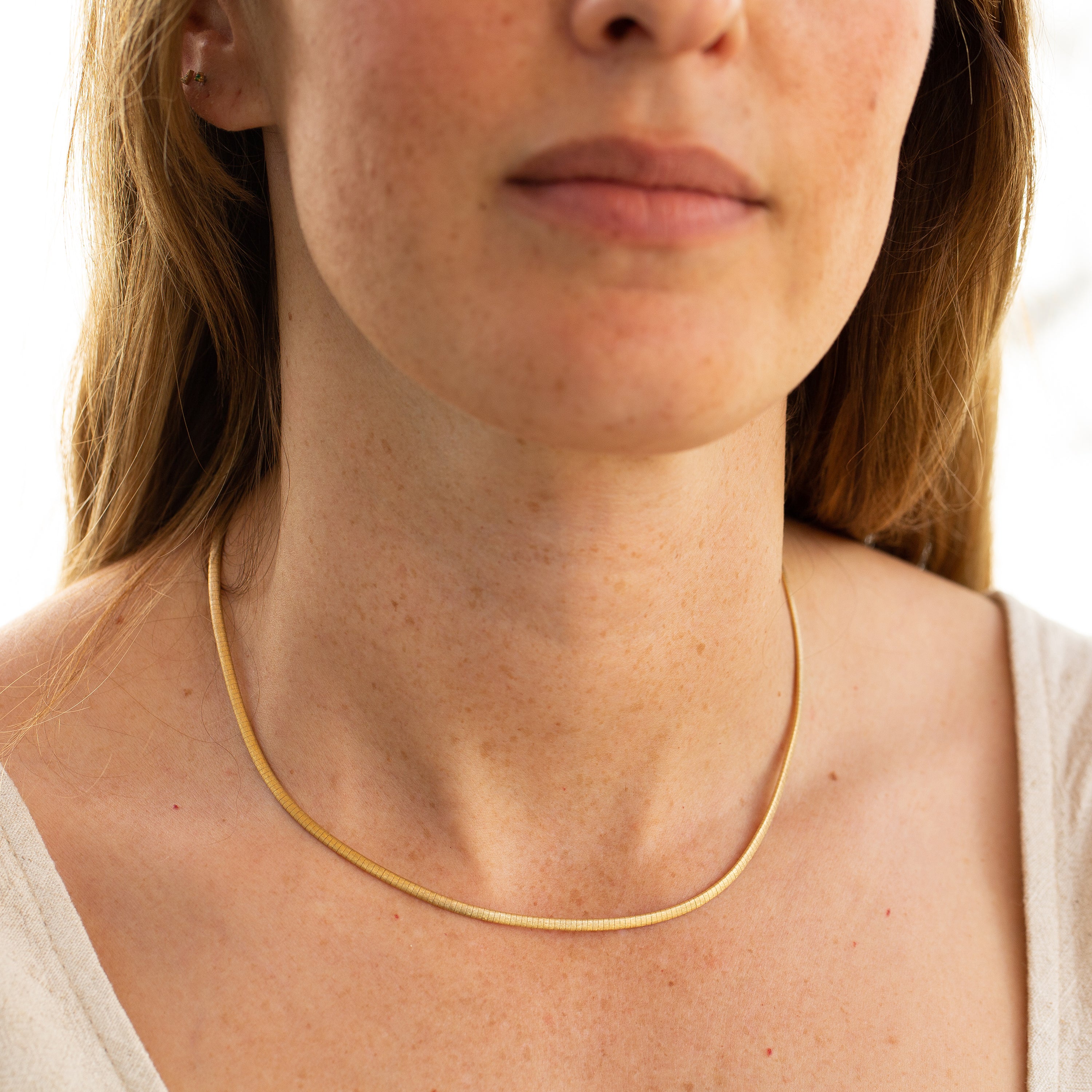 Italian 14K Gold Flexible 16" Necklace