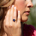 Victorian 5.30 Carat Sapphire and 18K Gold Ring