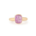 Pink 3.25 Carat Sapphire and 14k Gold Ring