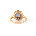 Victorian 2.37 Carat Sapphire, Diamond, And 14k Gold Cluster Ring