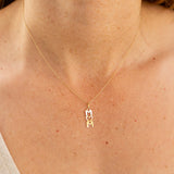 "MOM" 14k Gold Charm