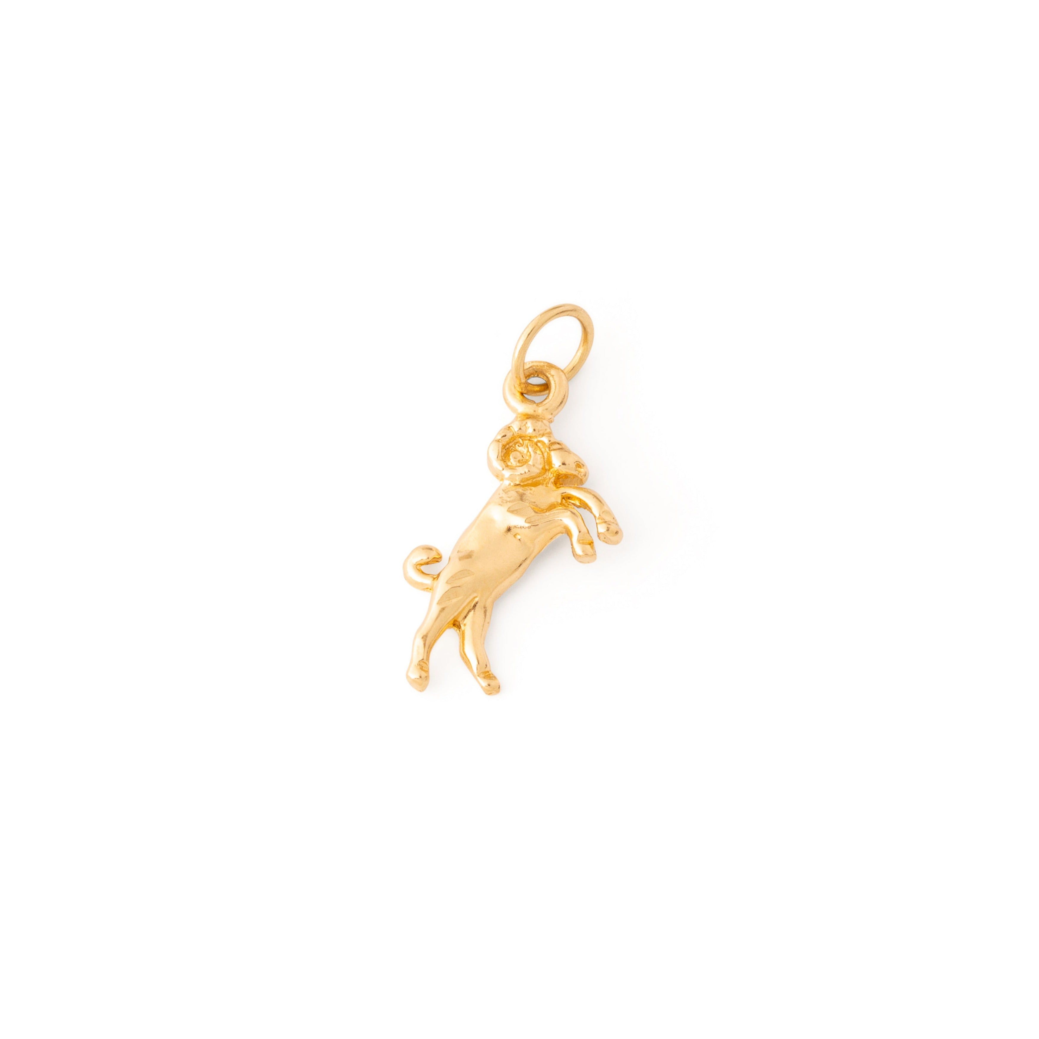 Petite Ram 10K Gold Aries Zodiac Charm