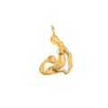 Female Aquarius 14K Gold Zodiac Charm
