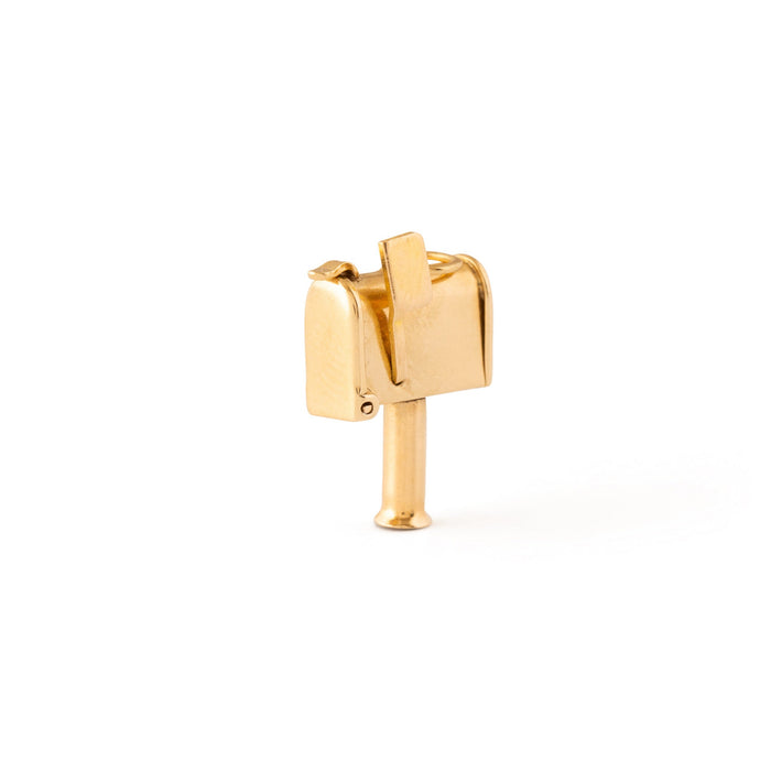 Movable Mailbox 14k Gold Charm