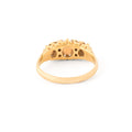 Victorian English Opal, Old Mine Cut Diamond, and 18k Gold Ring