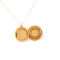 Accordion Folding 9k Gold Round Locket