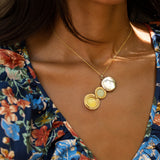 Accordion Folding 9k Gold Round Locket