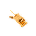 Movable Mousetrap And Enamel Cheese 14k Gold Charm