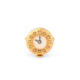 Mid-Century Diamond and 14K Gold Watch Ring
