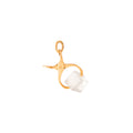 Lucite Ice Cube and 14k Gold Charm